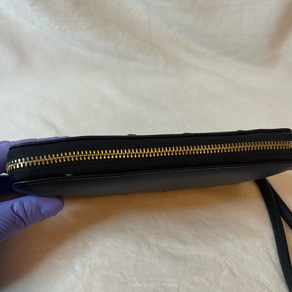 Betsey Johnson black wallet with scull accents, NWOT - Picture 5 of 8